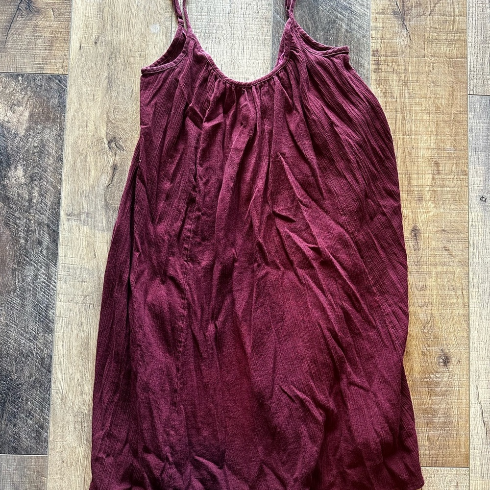 Anthropologie Rich Red Breezy Dress - Med